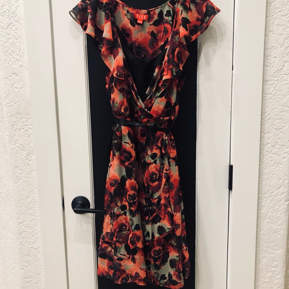 1x 2 piece sheer dress
